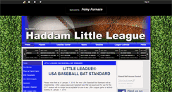 Desktop Screenshot of haddamlittleleague.com